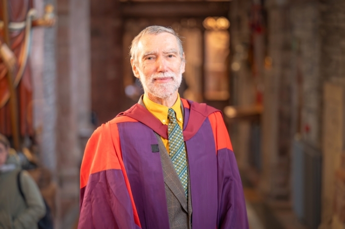 Dr Peter Martin taken at St Magnus Cathedral